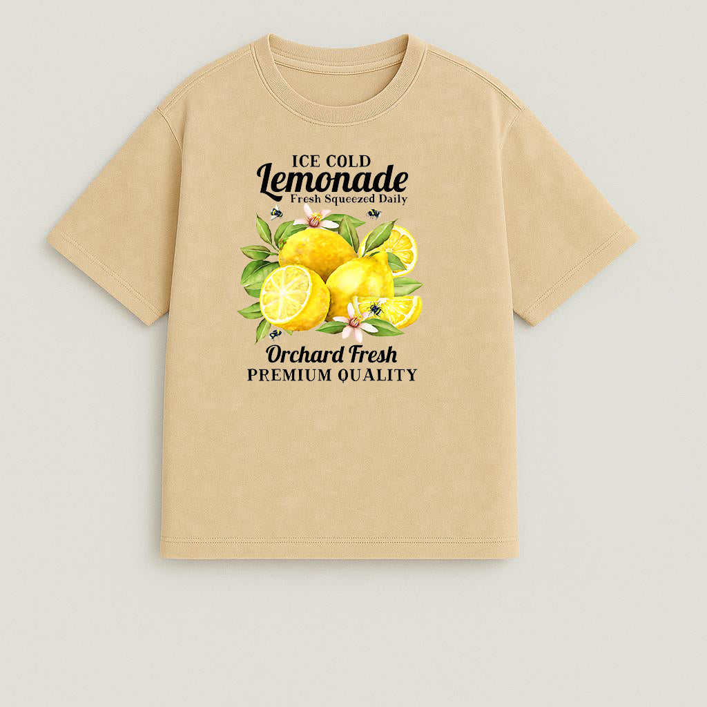 CAMISETA OVERSIZE ACID WASH LEMONADE