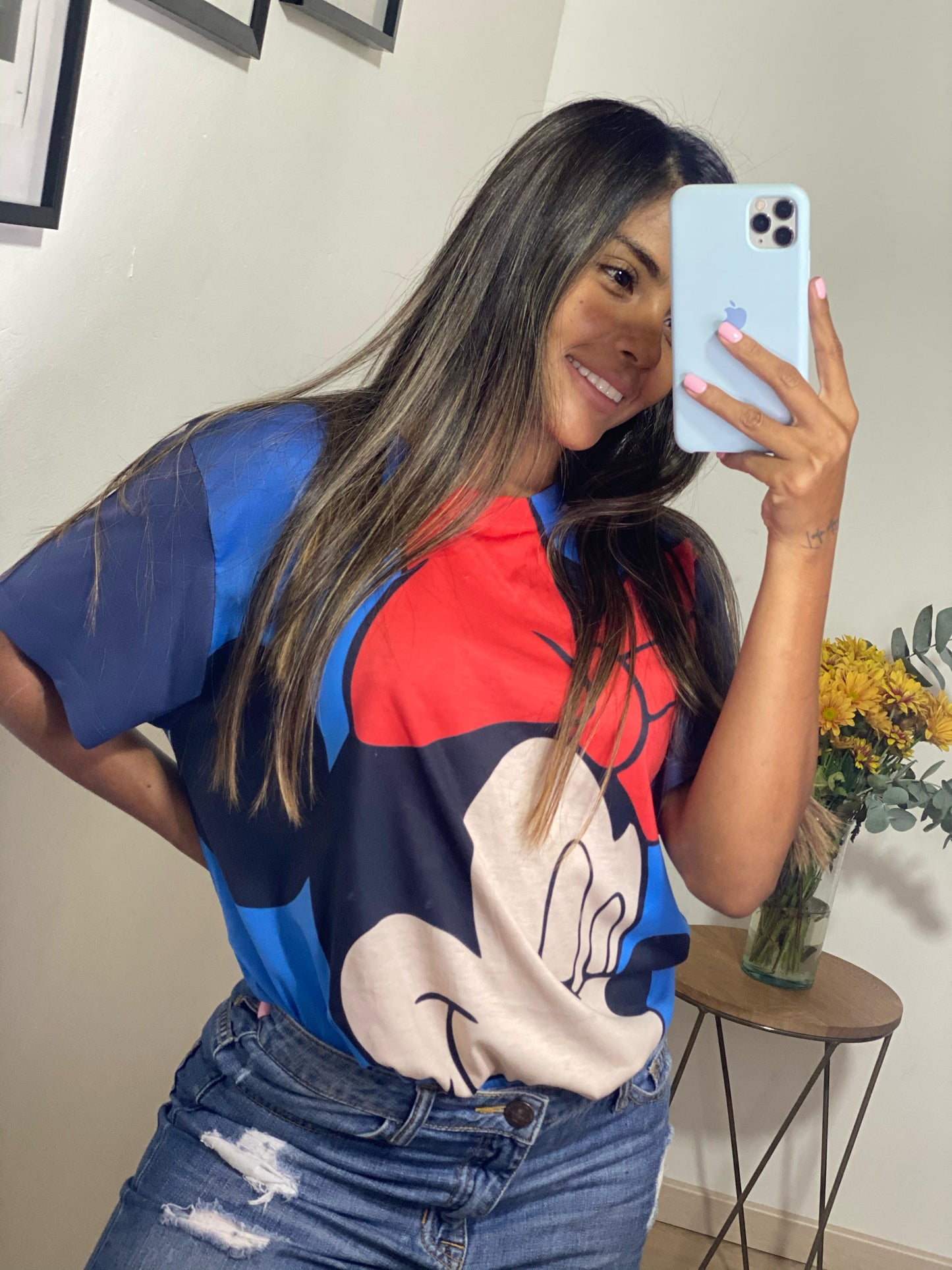 CAMISETA MINNIE MOÑO ROJO