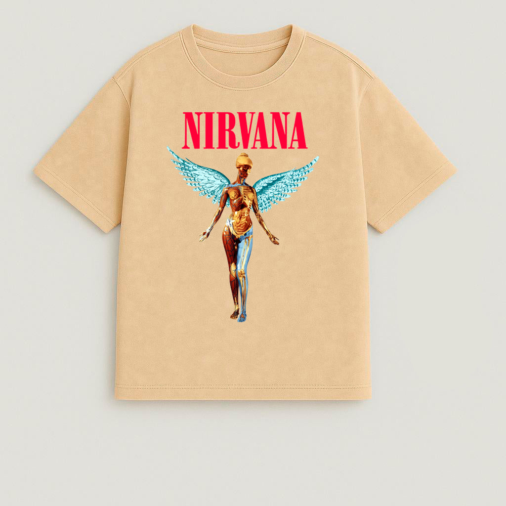 CAMISETA OVERSIZE ACID WASH NIRVANA
