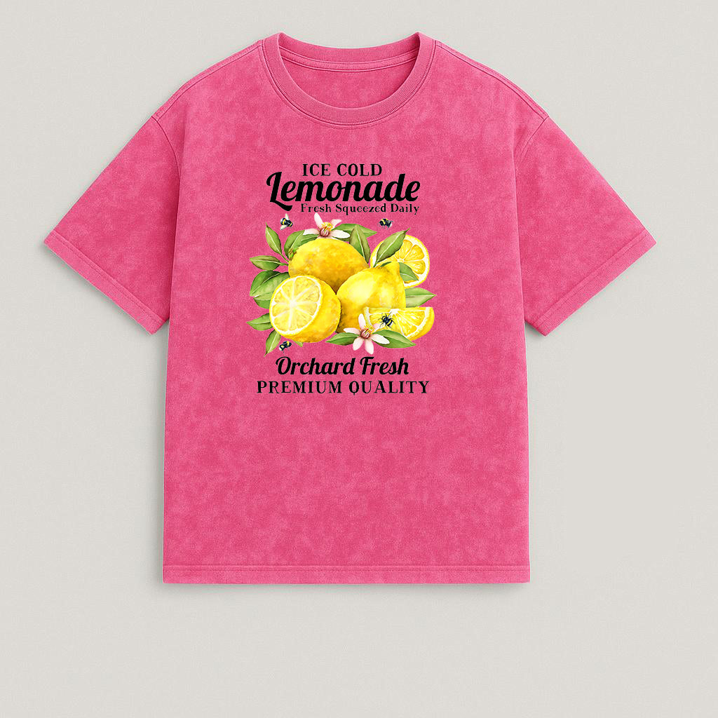 CAMISETA OVERSIZE ACID WASH LEMONADE