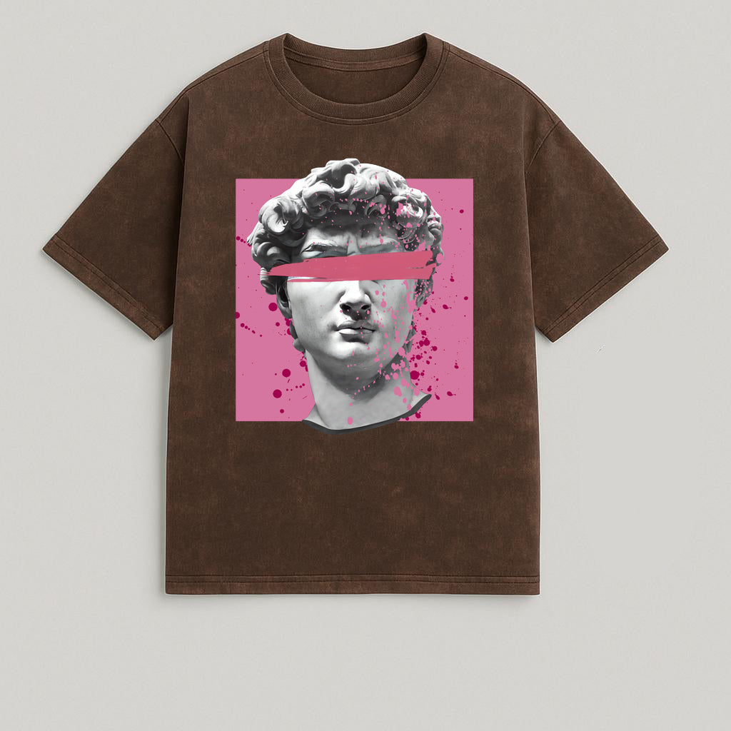 CAMISETA OVERSIZE ACID WASH DAVID