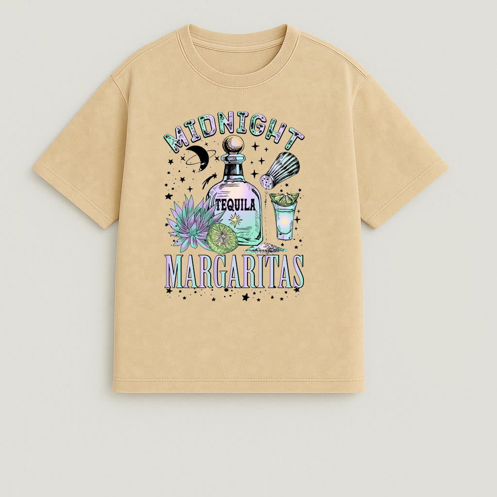 CAMISETA OVERSIZE ACID WASH MARGARITAS