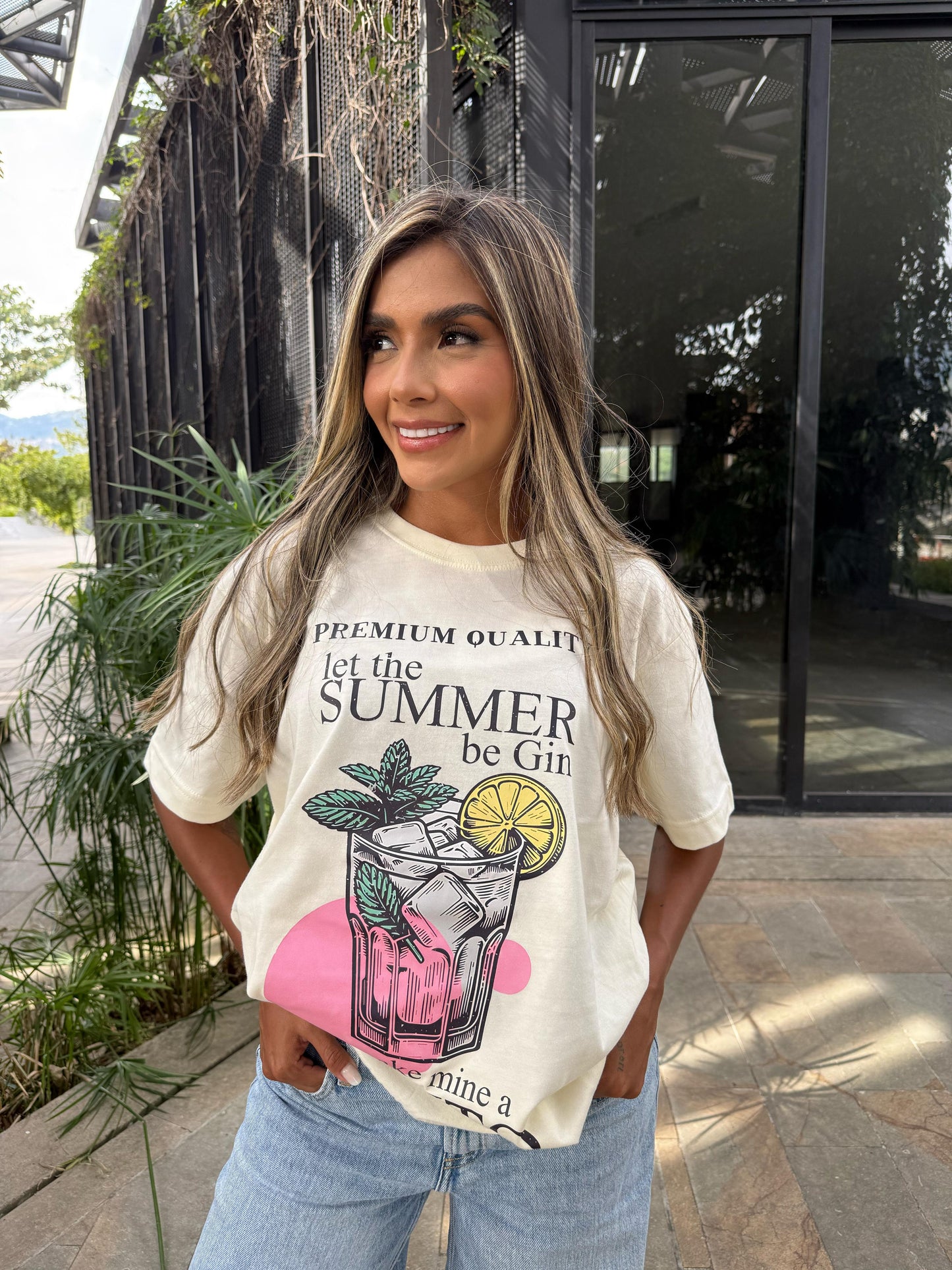 CAMISETA LET THE SUMMER