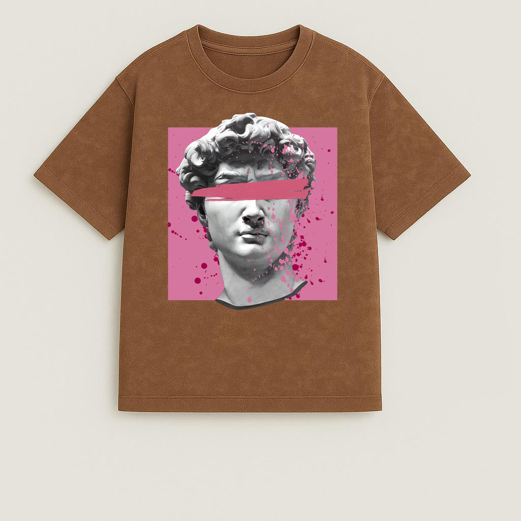 CAMISETA OVERSIZE ACID WASH DAVID