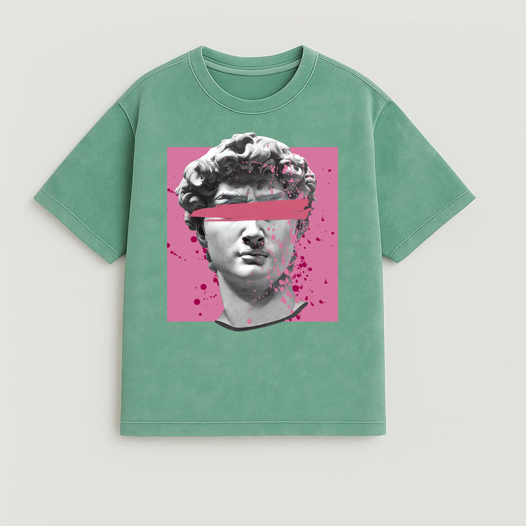 CAMISETA OVERSIZE ACID WASH DAVID